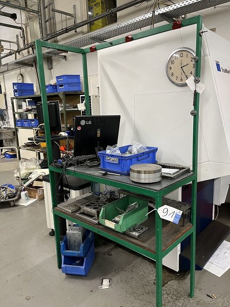 Workshop shelf with contents