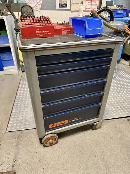 GARANT Workshop trolley with contents