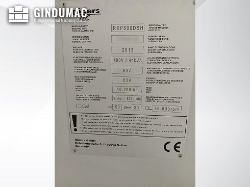 &#x27a4; Venta de Röders TEC RXP 600 DSH usados | gindumac.com