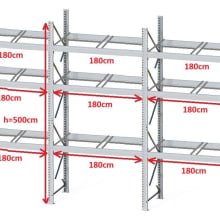 Estantería para palets DEXION P90 - 2 palets traverse (4 elementos disponibles)