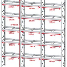 Estantería para palets DEXION P90 - 2 palets traverse (4 elementos disponibles)