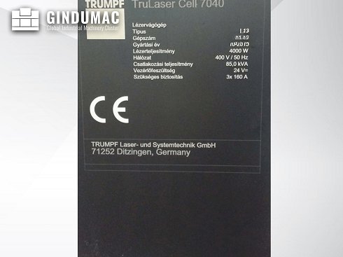 &#x27a4; Venta de TRUMPF TruLaser Cell 7040 de segunda mano | gindumac.com