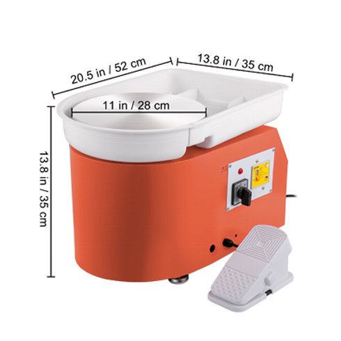 Torno Electrico de 350W para Labores de Alfareria (Nuevo)