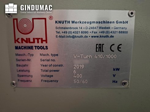 &#x27a4; Venta de KNUTH V-Turn 410/1000 usados | gindumac.com