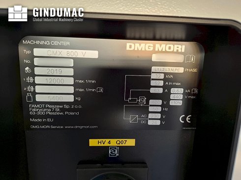 &#x27a4; Venta de DMG MORI CMX 800V usados | gindumac.com