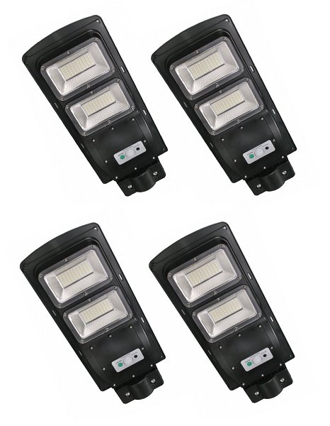 Lote de 4 Farolas Solares LED 60W IP67 con Mando a Distancia (Nuevas)