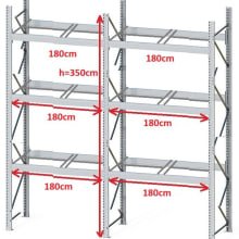 Estantería para palets DEXION P90 - 2 palets traverse (9 elementos disponibles)