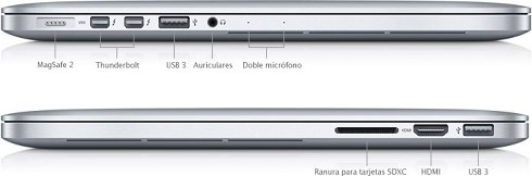 SIN RESERVA Apple MacBook Pro Retina de 13'' con i7-4558u, 16Gb de RAM y 512GB SSD. V2