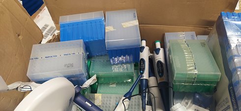 3 Pipetas 8 canales RANINI Pipet Line XLS con accesorios - NUEVO