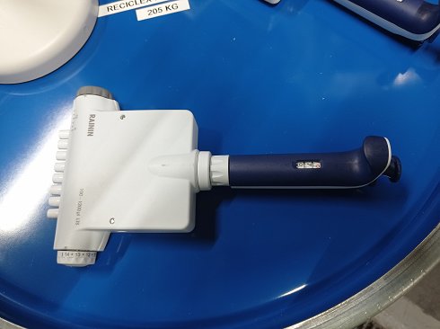 3 Pipetas 8 canales RANINI Pipet Line XLS con accesorios - NUEVO