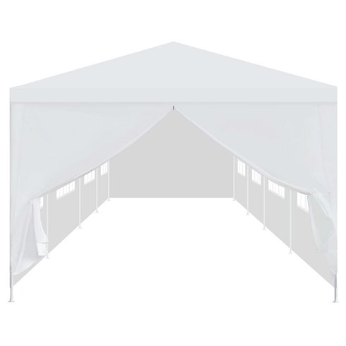 Carpa para Eventos de Acero y Lona Blanca de 12x3 metros (Nueva)