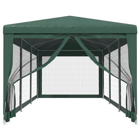 Carpa para Eventos y Fiestas de 9x3m con Paredes de Malla (Nueva)