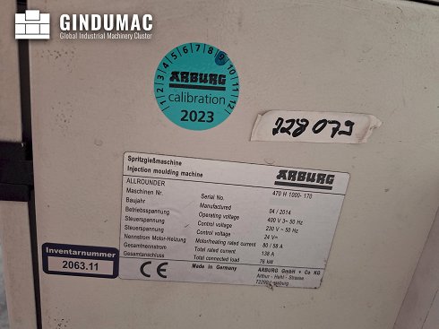 &#x27a4; Venta de Arburg 470 H 1000-170 usados | gindumac.com