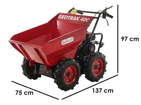 Dumper Autopropulsado con Cuatro Ruedas Motrices y Motor de Gasolina (Nuevo)