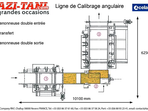 Double tenoning calibration line CELASCHI - C2999