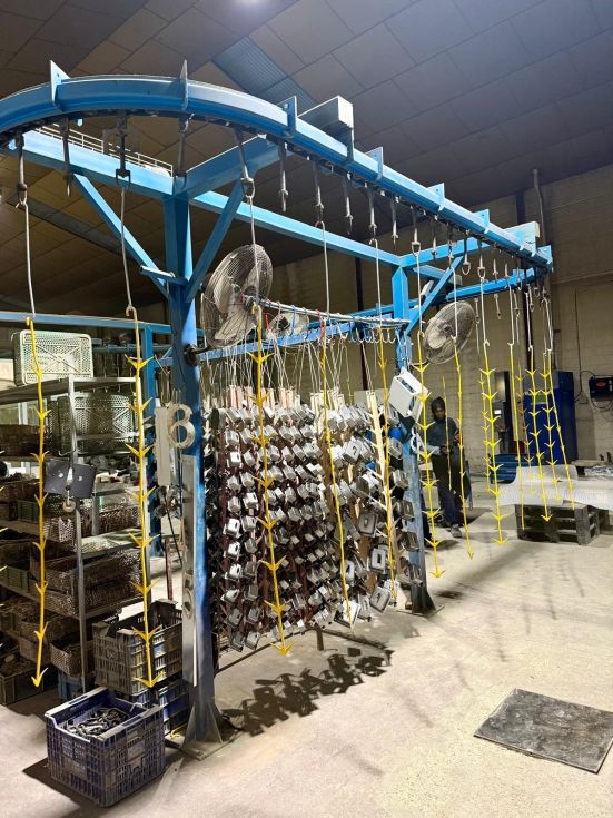 L�nea pintura polvo electrost�tica