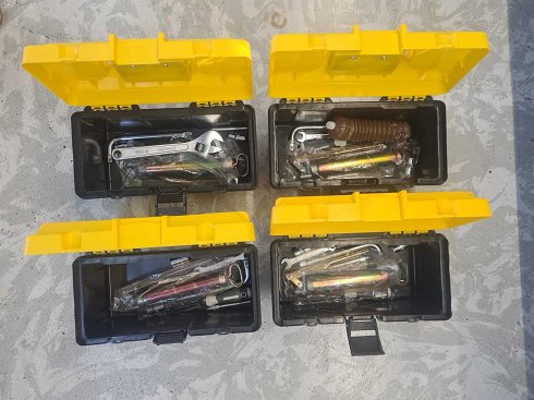Cajas de herramientas de lotes mixtos