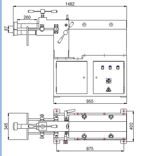 Bordonadora motorizada para 2,5mm