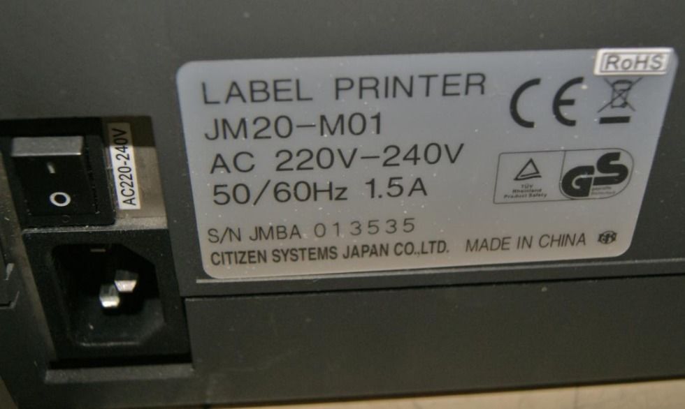 Impresora de etiquetas por transferencia termica