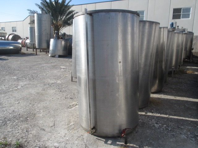 Depositos de acero inoxidable sencillos de 2.000 litros