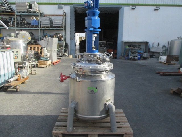 Deposito reactor en acero inoxidable de 200 litros