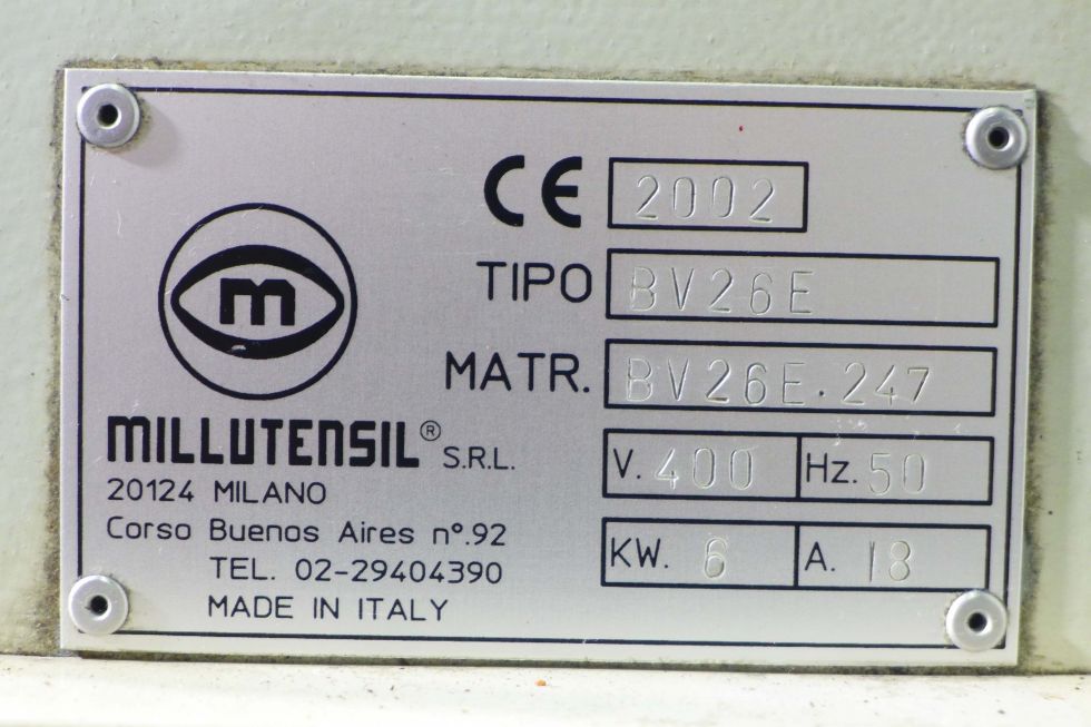 Millutensil Die spotting / Tryout press 30 T x 920 H