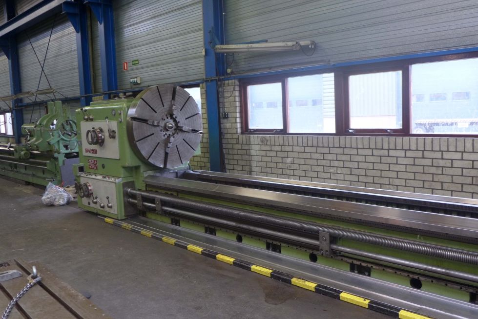 Clovis 70 lathe Ø 1450 x 12.000 mm x 25 Ton