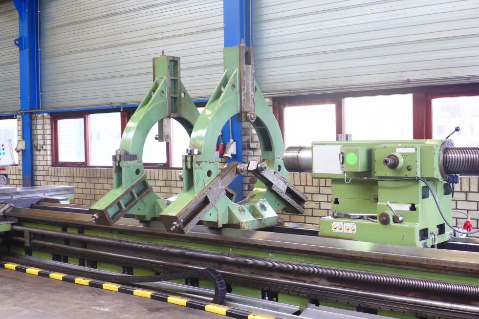 Clovis 70 lathe Ø 1450 x 12.000 mm x 25 Ton