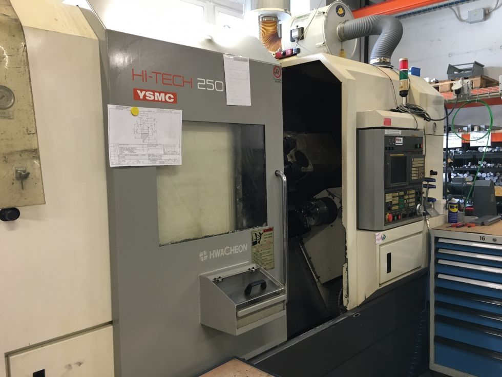 Hwacheon 250 A-YSMA Y Axis & Sub spindel