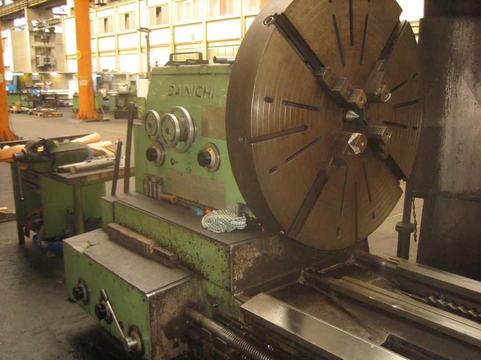 Big lathe Dainichi DN-III 3 bed way Ø 1520 x 5000 mm Mach4metal