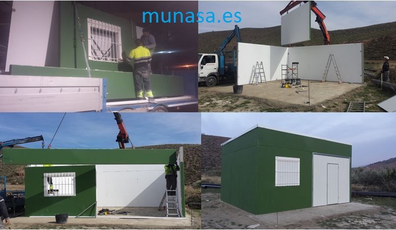 Casetas y armarios de hormigón prefabricado, monolitos, arquetas, riegos, energía solar, contadores.