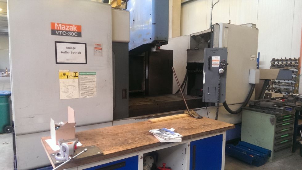 Vertical milling machine Mazak VTC 30 C X / Y / Z 1660 x 760 x 660 mm = 3494