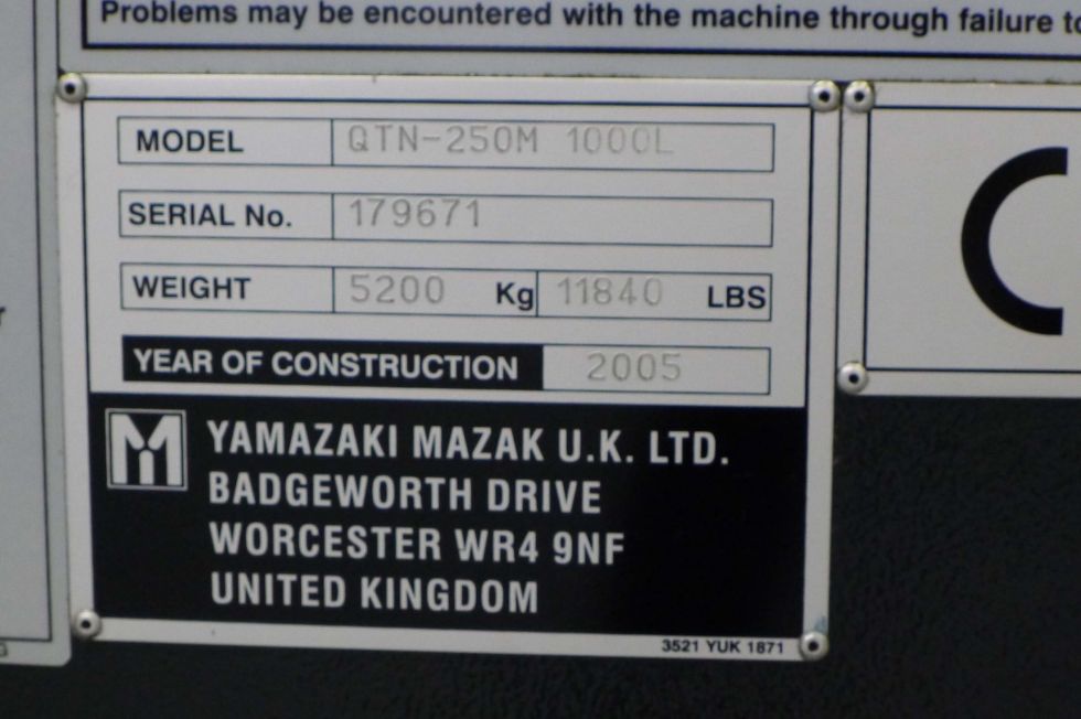 Mazak NEXUS 250 M Ø 380 x 1.000 mm with C & Live tooling multi tasking cnc Mach4metal