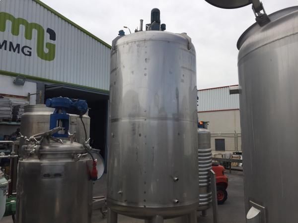 Deposito acero inoxidable de 4.000 litros STORK con sistema de agitación INOXPA