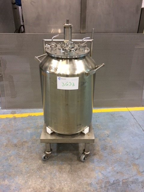 Deposito 100l inox 316 con agitacion de segunda mano