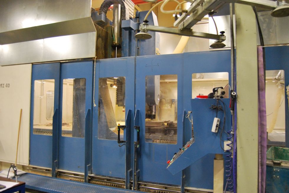 Portal milling AXA UPFZ 40 5 Axis portal X/Y/Z 3700 x 1500 x 650 mm Mach4metal