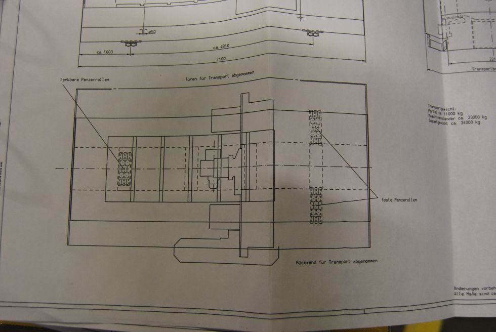 Portal milling AXA UPFZ 40 5 Axis portal X/Y/Z 3700 x 1500 x 650 mm Mach4metal