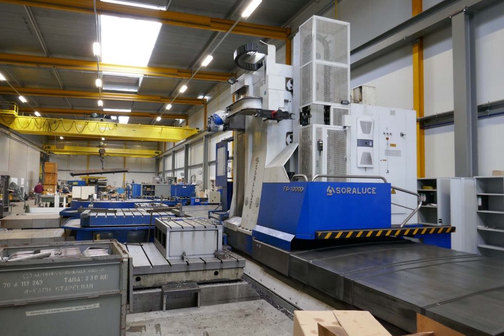 Soraluce FS 10000 X/Y/Z 10.000 x 2.000 x 1.500 with Turn table Ø 6000 mm 3685 Mach4metal