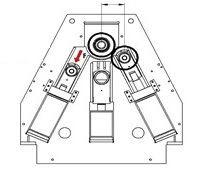 Cilindro hidráulico de 4 rodillos 4RHSS 30-400 con doble precurvado