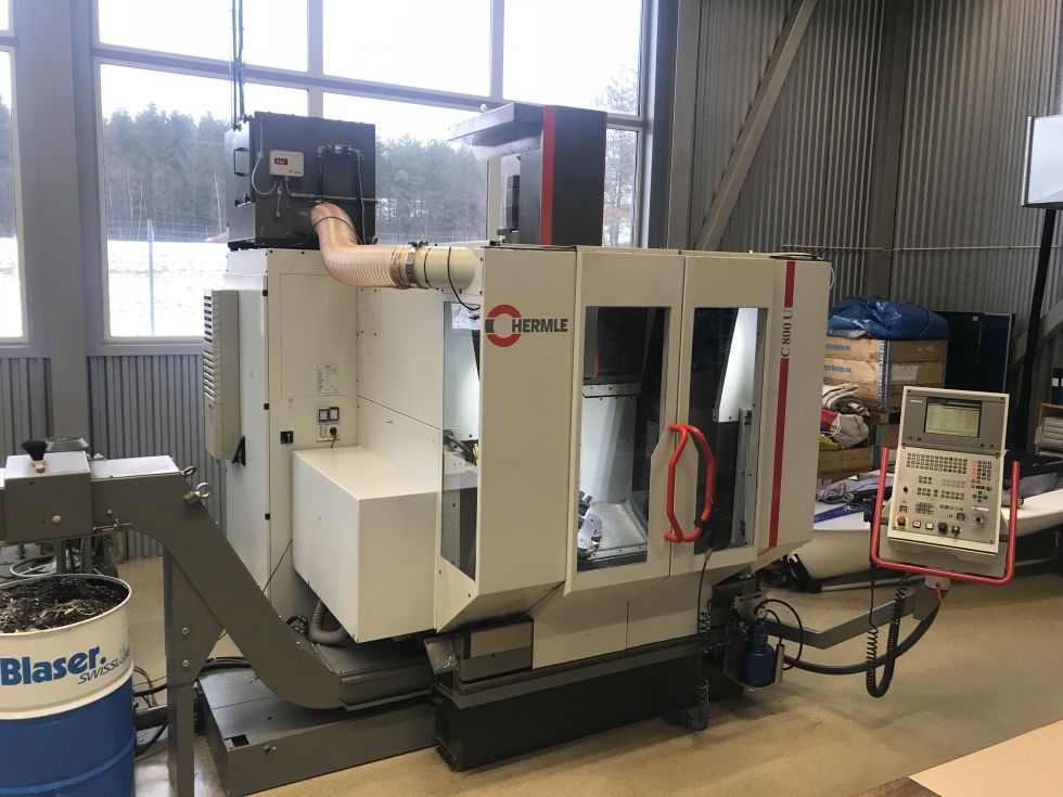 Hermle 5 Axis C800U X/Y/Z 800 x 600 x 500 mm= 3757 Mach4metal