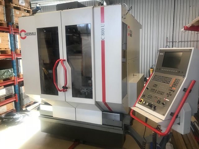 Hermle 5 Axis C800U X/Y/Z 800 x 600 x 500 mm= 3757 Mach4metal