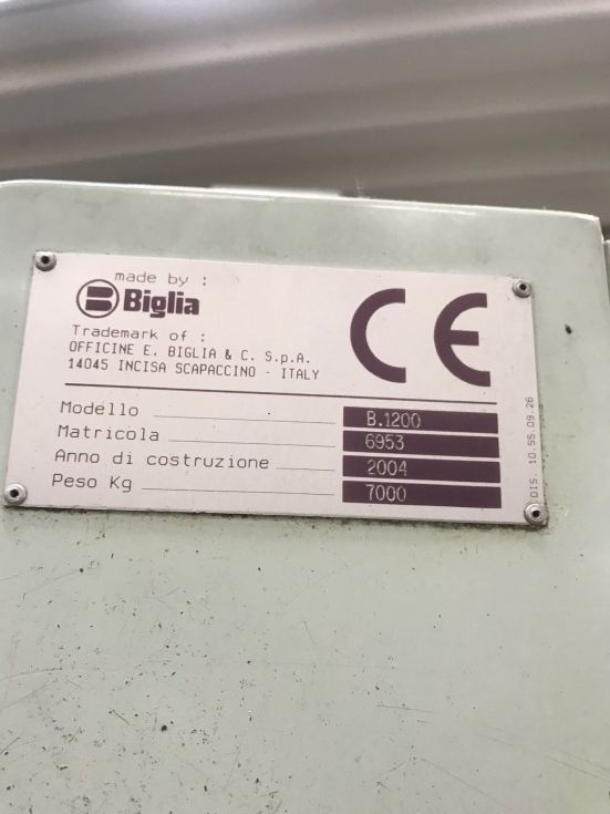 Biglia 1200 CNC Lathe Ø 490 x 1200 mm 4056 = Mach4metal