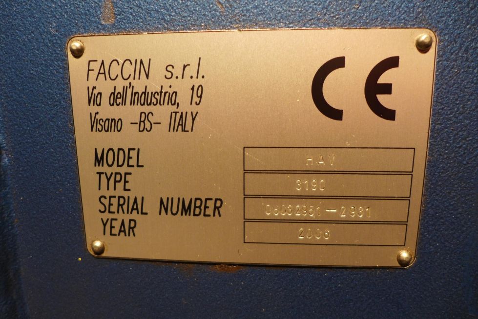Faccin plate bender 3050 x 140 mm 3 roller 3277 = Mach4metal