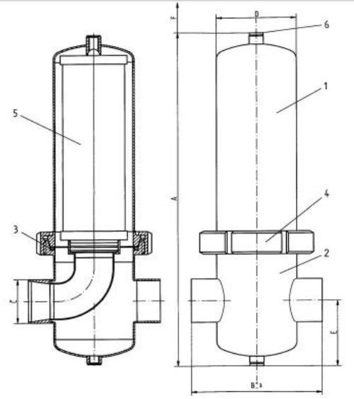 Filtro ultrafilter p-eg 0144 acero inoxidable