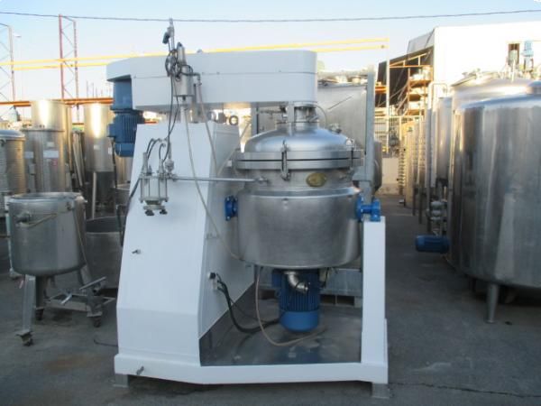 Fundidor de queso con agitación y emulsificador en acero inoxidable capacidad 500 litros