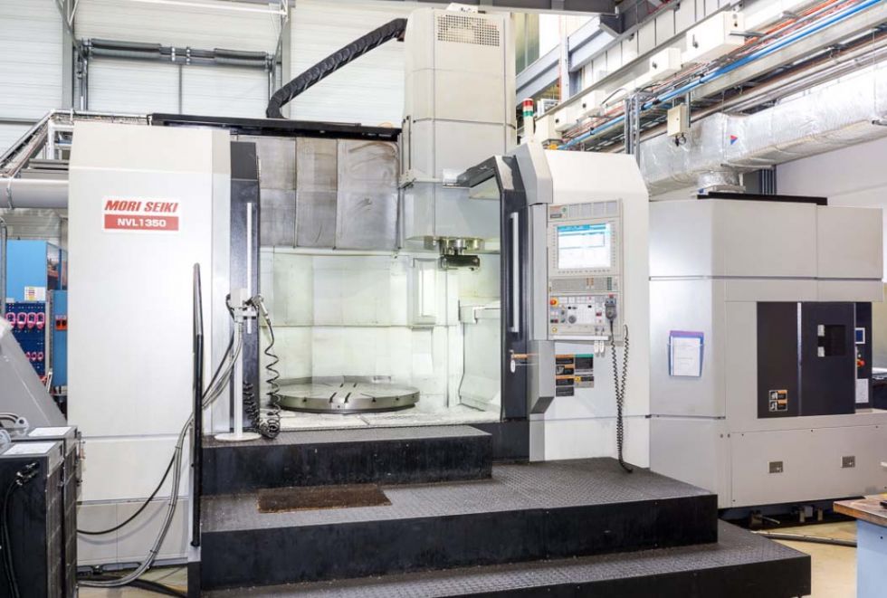 Mori Seiki NVL 1350 MC VTL Ø 2000 with C-Axis = Mach4metal 4188