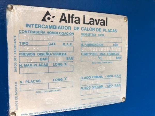 Intercambiador de placas en acero inoxidable M6 ALFA LAVAL