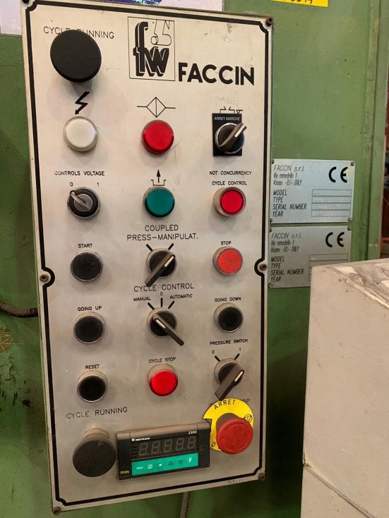 Faccin Dishing Press PPM + Manipulator MA 120 Ø 8000 x 800 Ton 4419 = Mach4metal