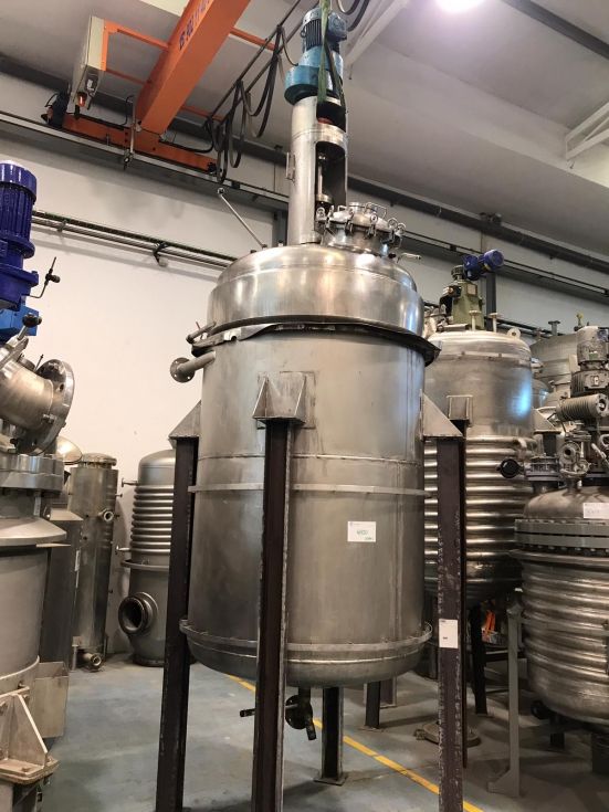 Reactor 2.500 litros acero inoxidable con camisa y agitacion