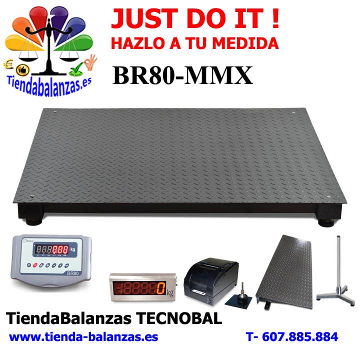 BR80-MMX de 800x800 hasta 2000x1500 300, 600, 1500y 3000Kg JUST DO IT.